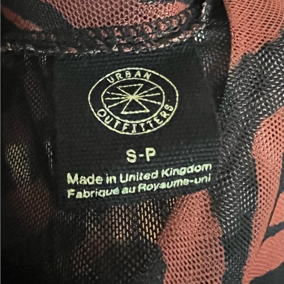 Urban Outfitters Tiger Print Mesh Maxi Dress Size S Made in U.K - Picture 8 of 8